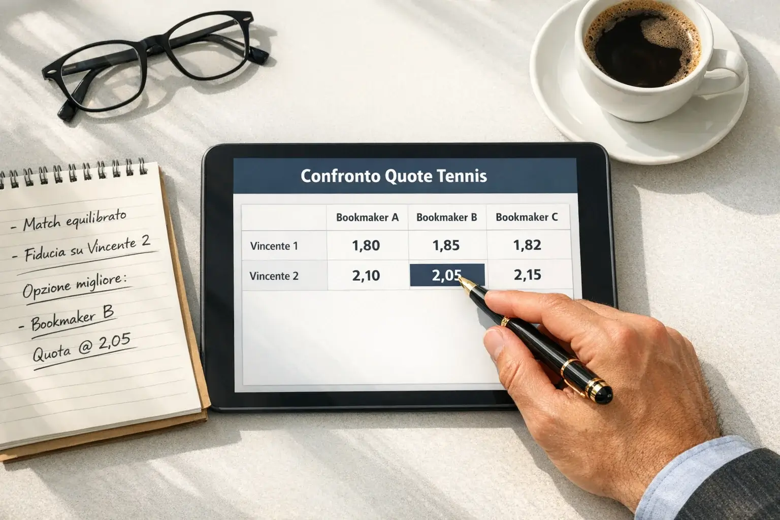 Leggere quote tennis probabilita