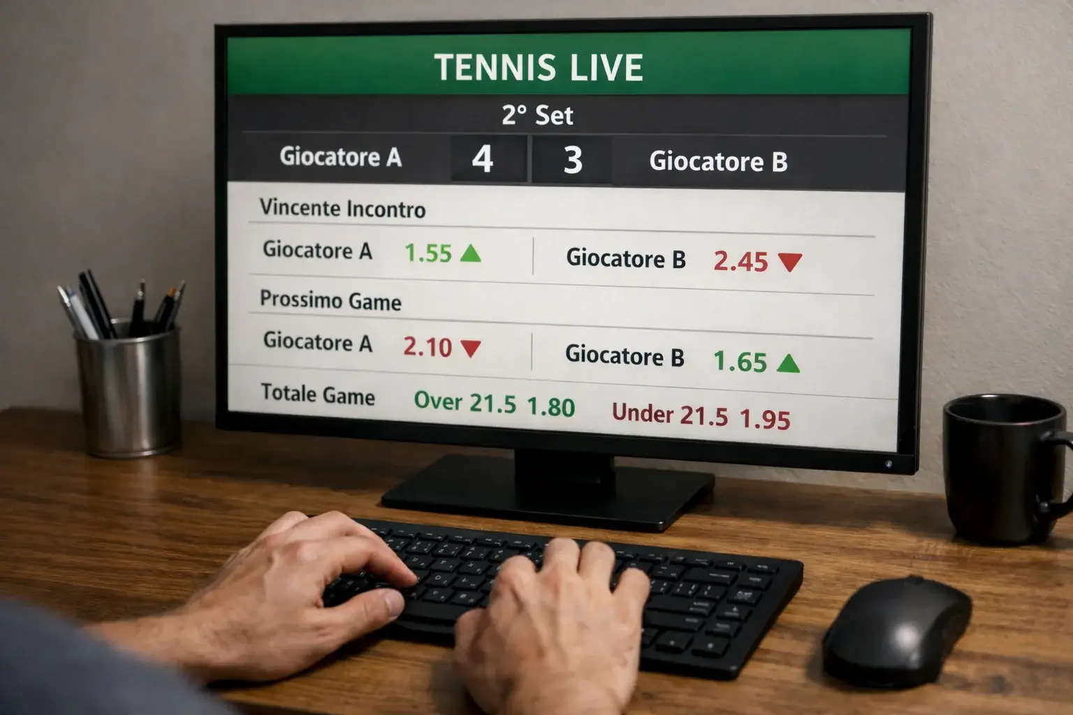 Quote live betting tennis